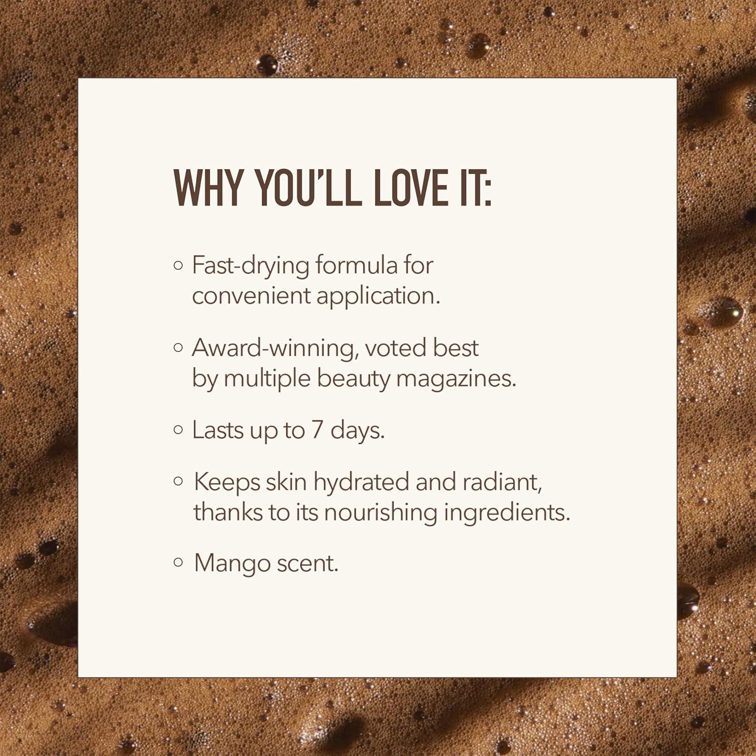 Mousse Autobronceador Nuda Medio 335 ml, Secado Rápido, Vegano