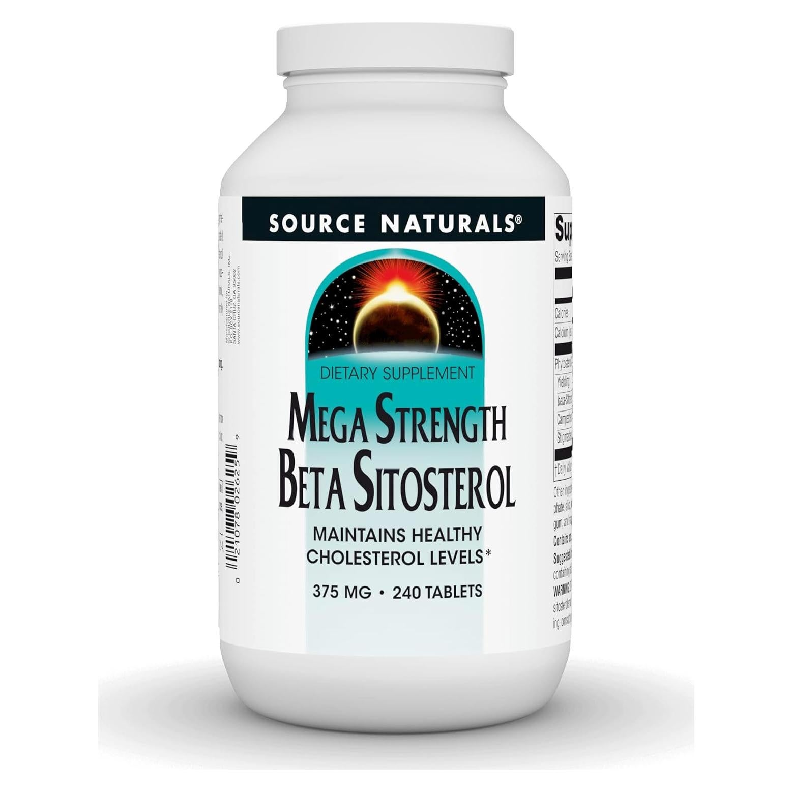 Beta Sitosterol Source Naturals 375mg - 240 Tabletas Vegetarianas