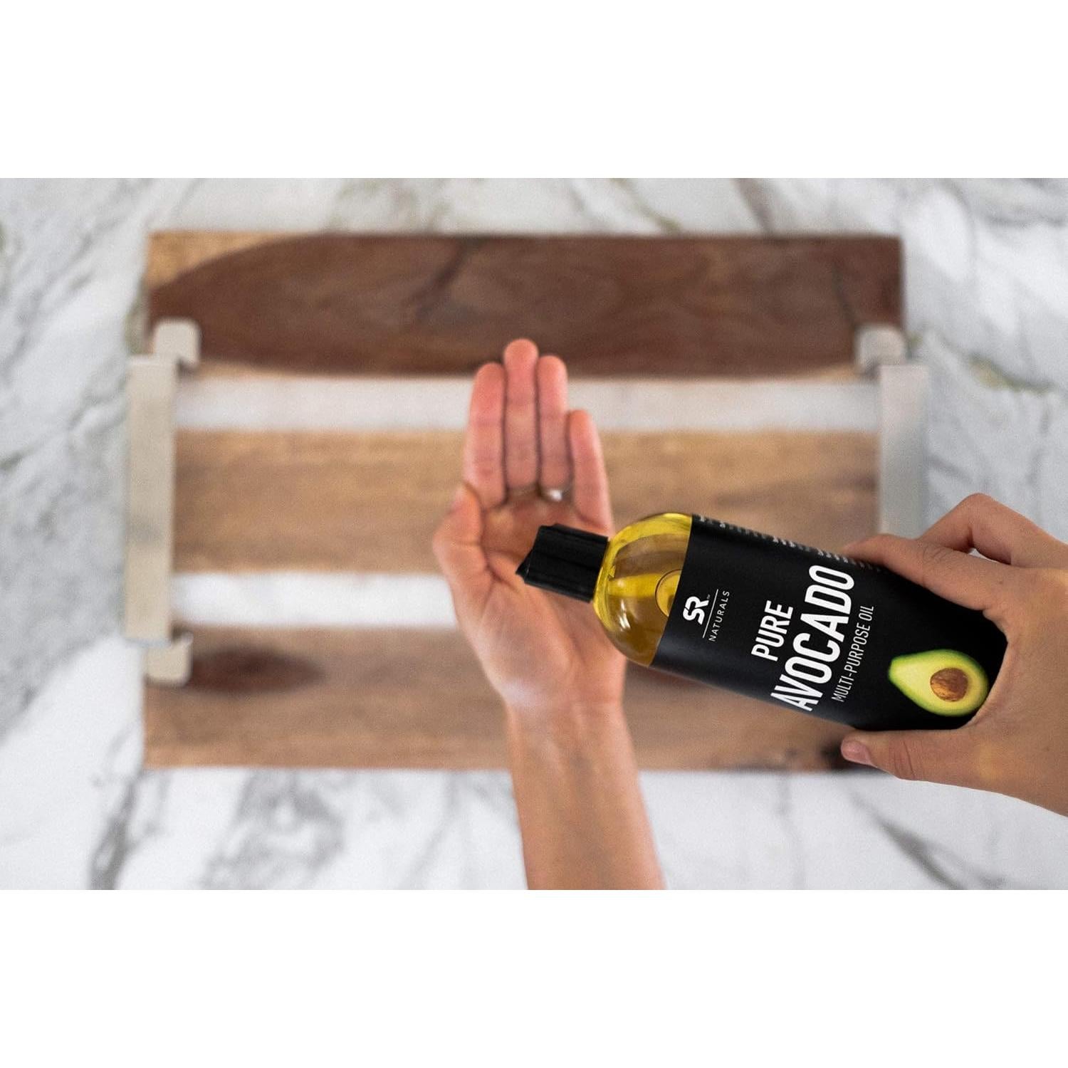 Aceite de Aguacate Puro Sports Research 473ml - Hidratante Cabello y Piel