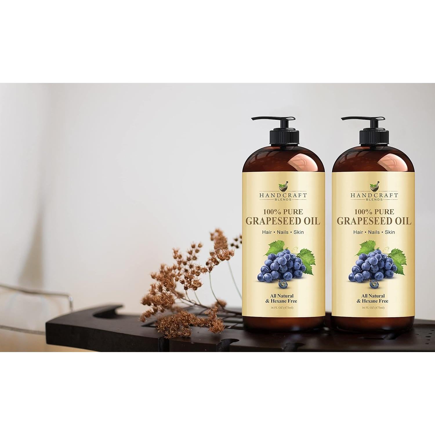 Aceite de Semilla de Uva Handcraft Blends 473 ml - 100% Puro