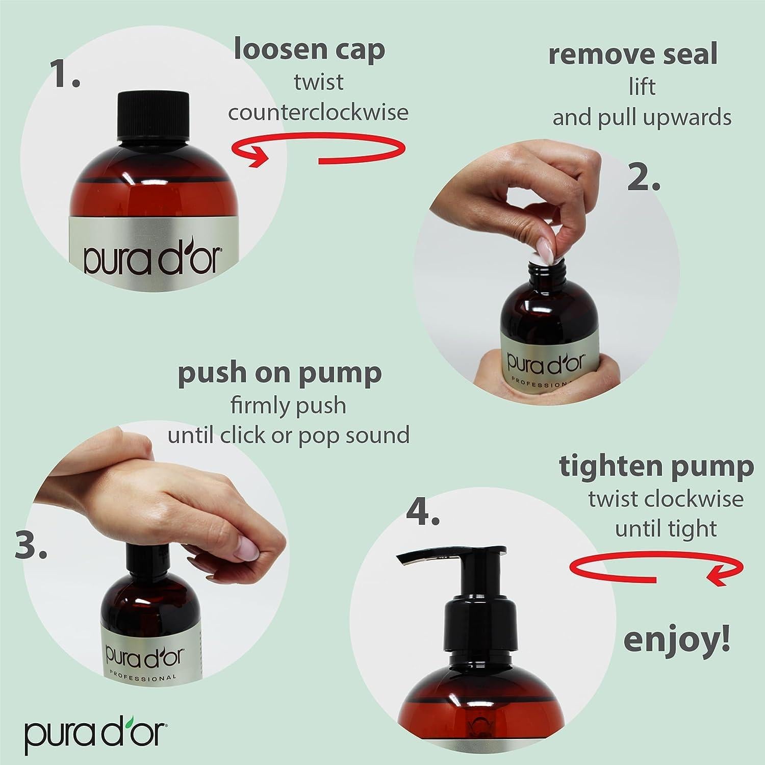 Aceite de Almendra Dulce Orgánico PURA D'OR 473ml - Hidratante No Graso