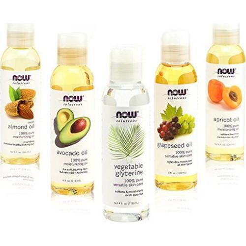 Set de Aceites Portadores Naturales Ahora Alimentos 5 Piezas