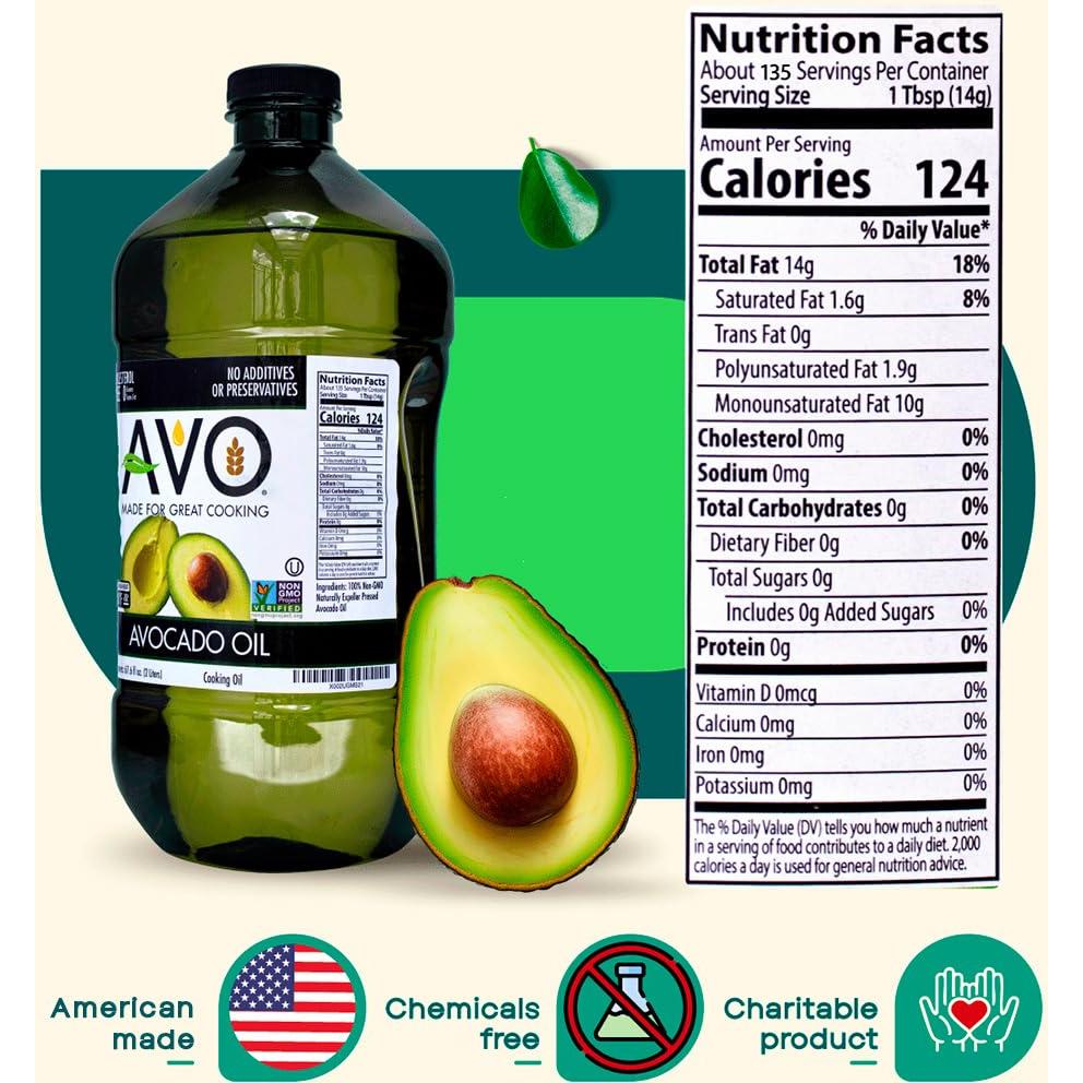 Aceite de Aguacate AVO No OGM 2000 ml Sin Conservantes