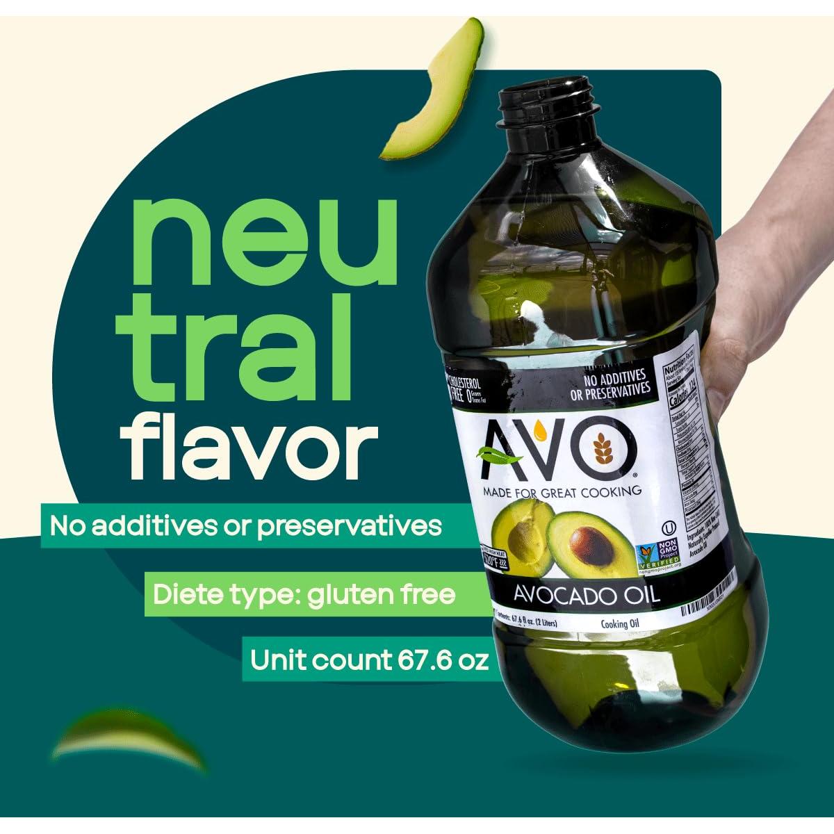 Aceite de Aguacate AVO No OGM 2000 ml Sin Conservantes