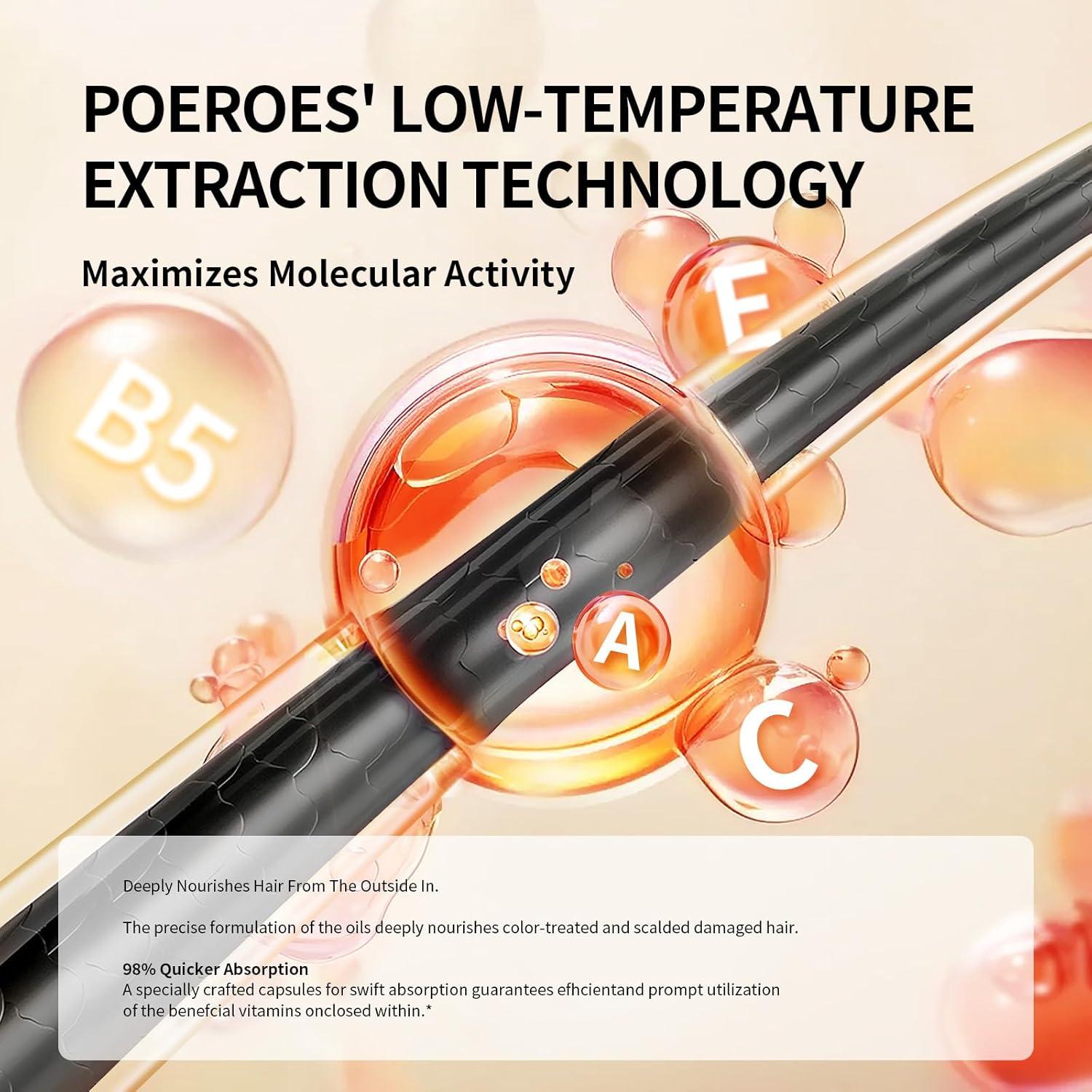 Suero Nutritivo para Cabello POEROES 50 Cápsulas Sin Frizz