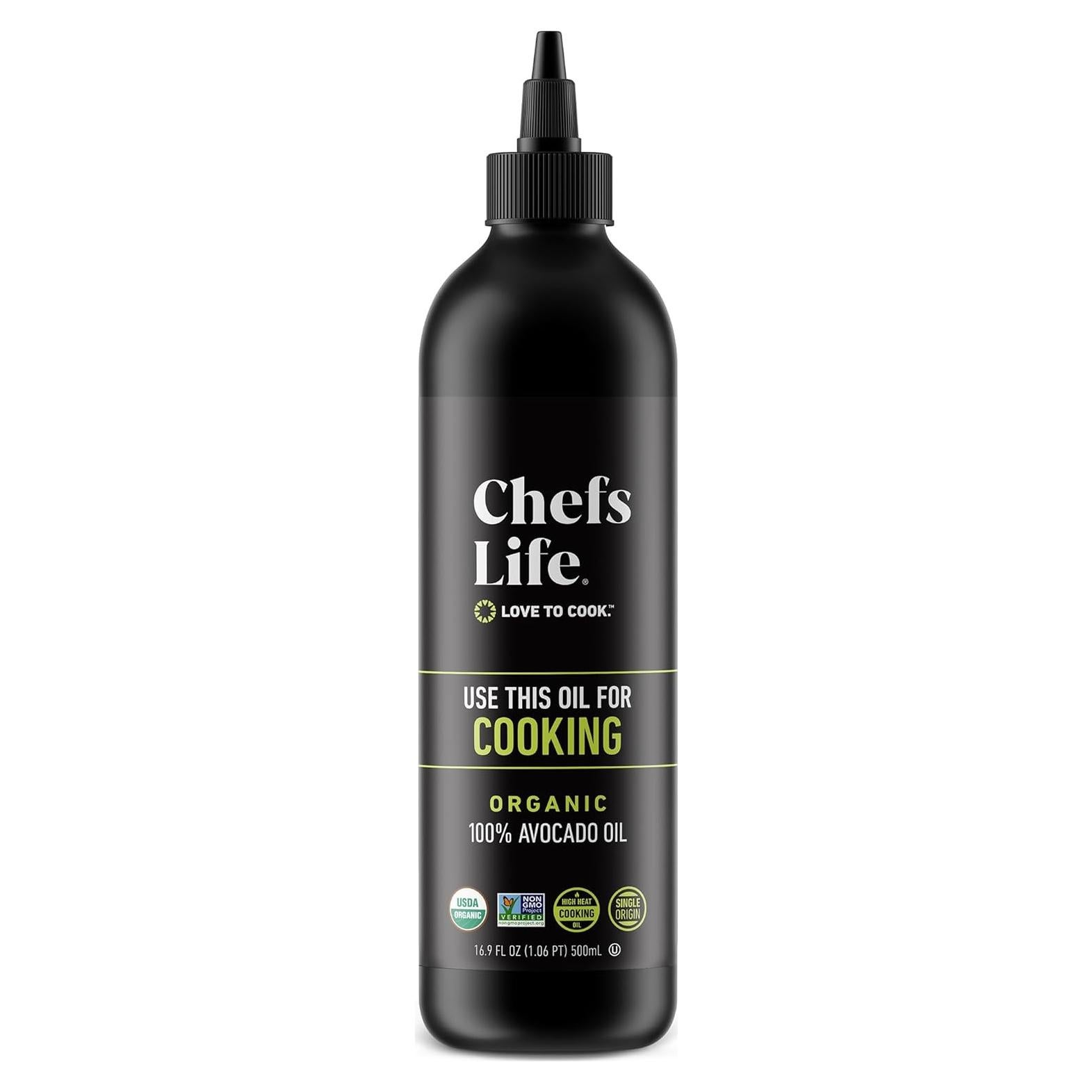 Aceite de Aguacate Orgánico Chefs Life 500ml - 100% Puro