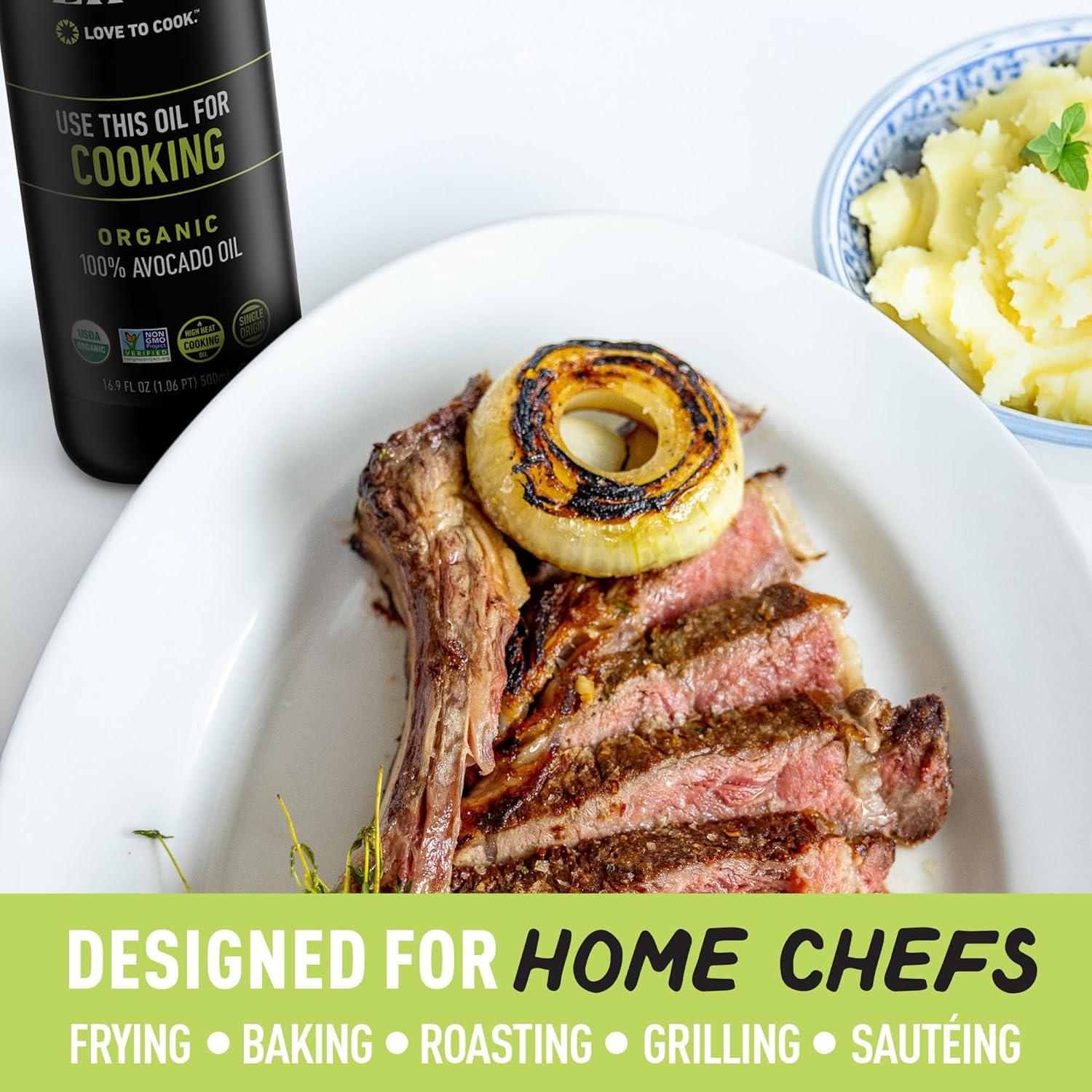 Aceite de Aguacate Orgánico Chefs Life 500ml - 100% Puro