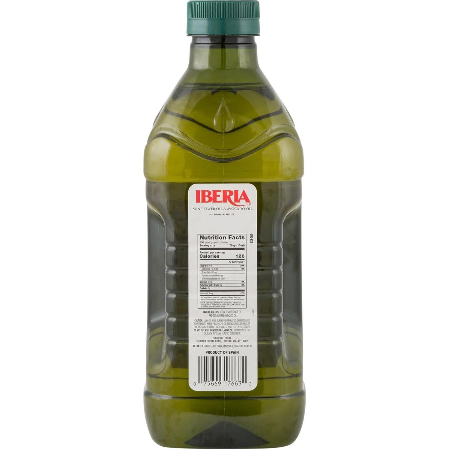 Aceite de Aguacate y Girasol Iberia 1515 ml - Multiuso
