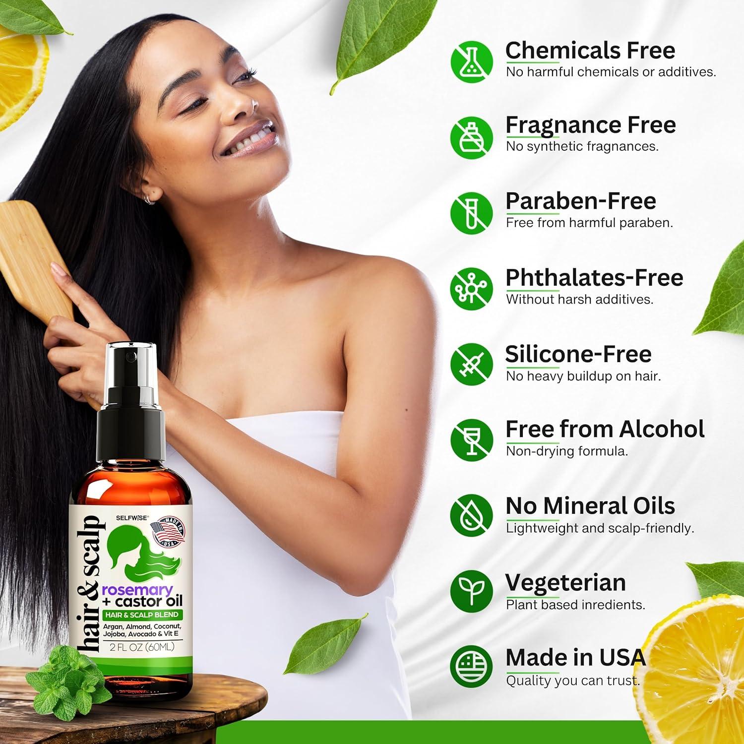 Aceite de Romero Orgánico 59ml - Crecimiento Cabello Hombres y Mujeres