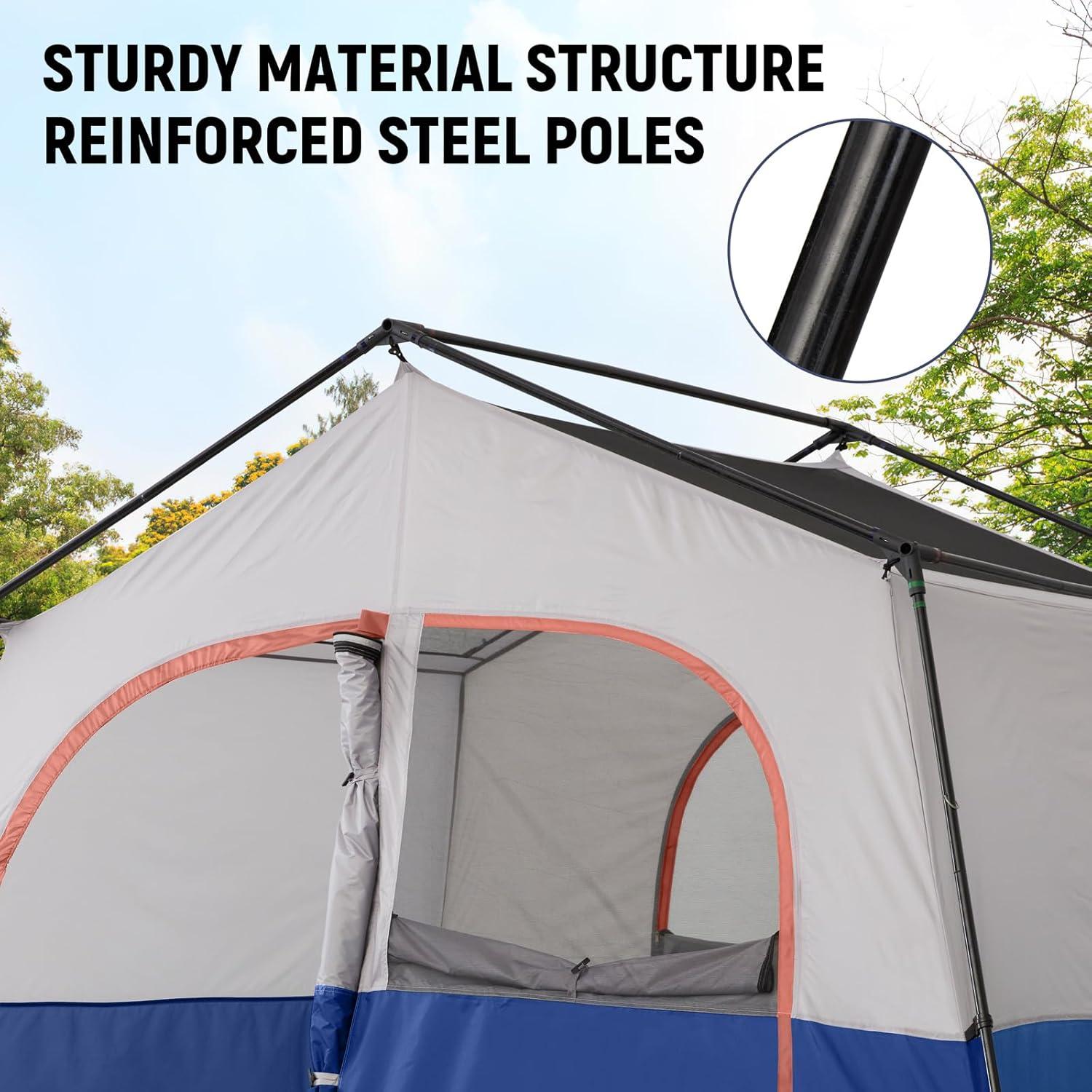 HIKERGARDEN Carpa Familiar para 6 Personas - Resistente al Agua