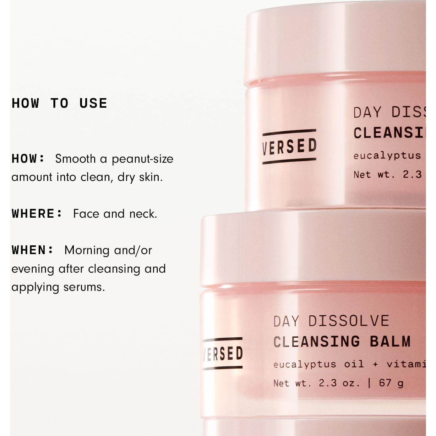 Bálsamo Limpiador VERSED 65.2 g - Desmaquillante Aceite Eucalipto