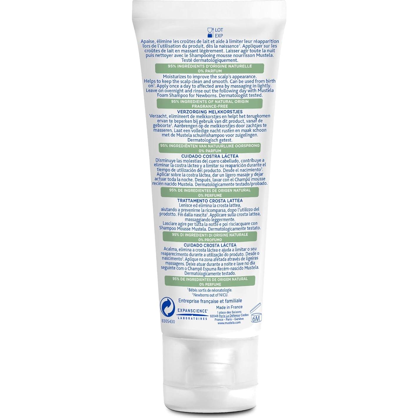 Crema para Costra Láctea Mustela Baby 39.9ml - Sin Parabenos