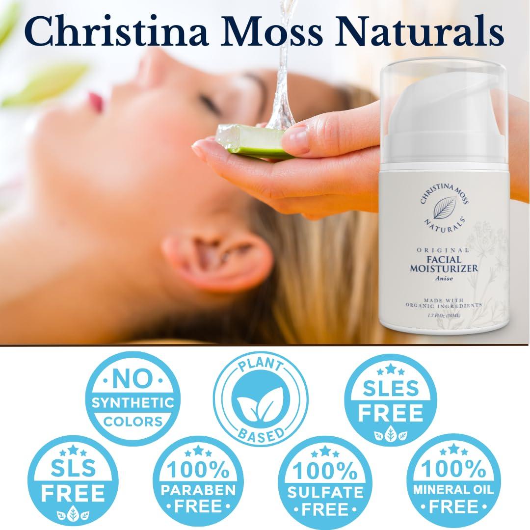 Hidratante Facial Christina Moss Naturals 56.7g Sin Químicos