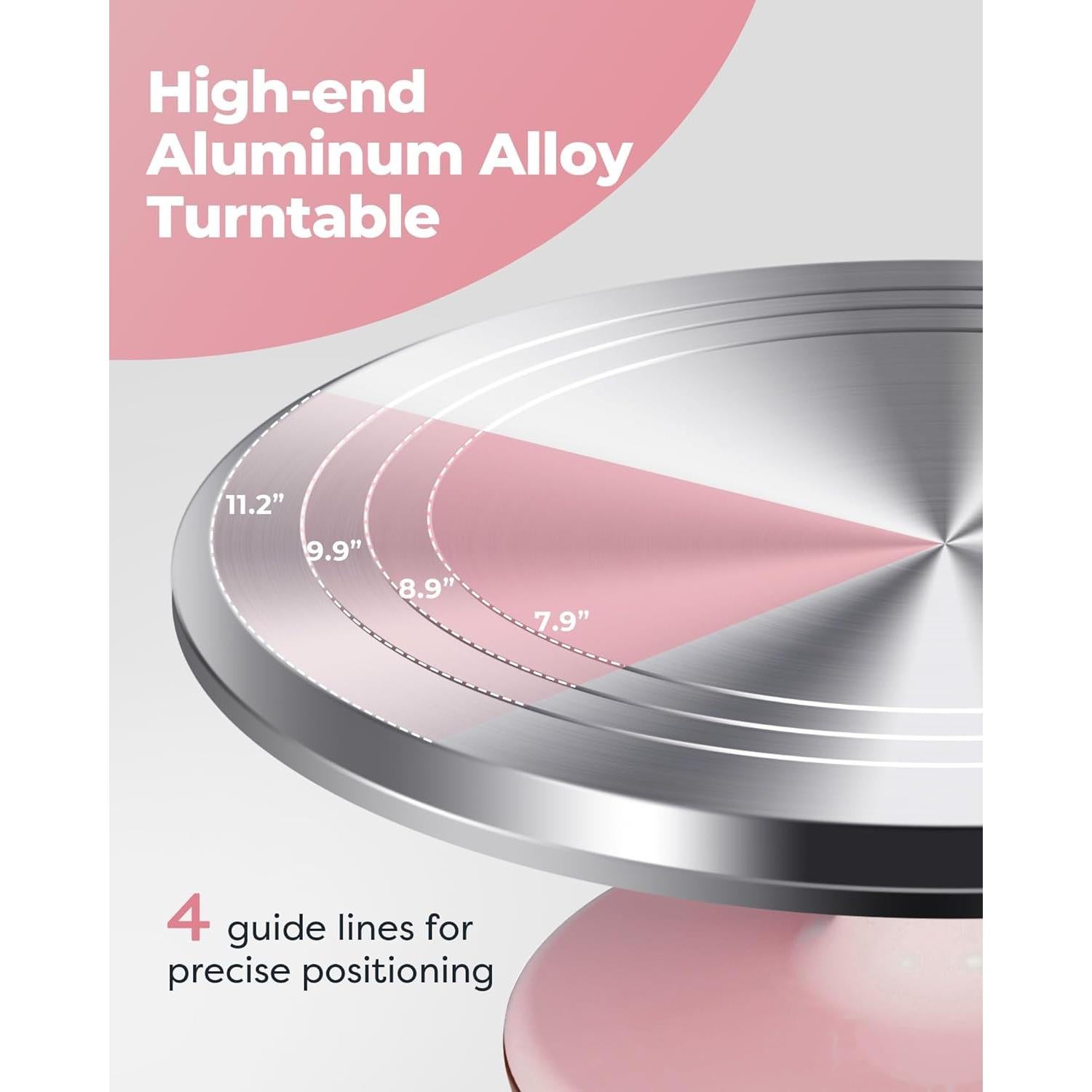 Juego de Decoración de Pasteles Kootek, Giratorio 30 cm