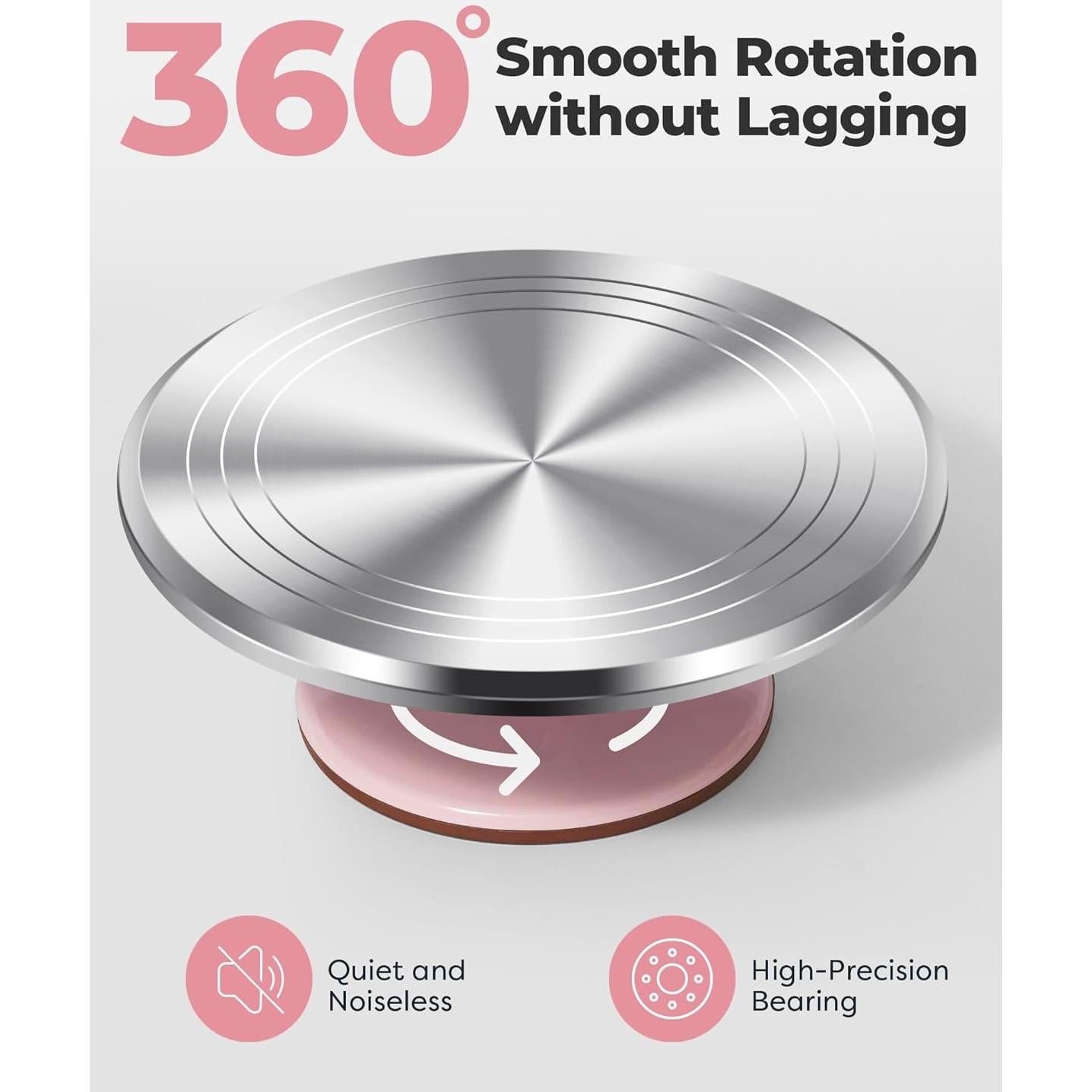 Juego de Decoración de Pasteles Kootek, Giratorio 30 cm