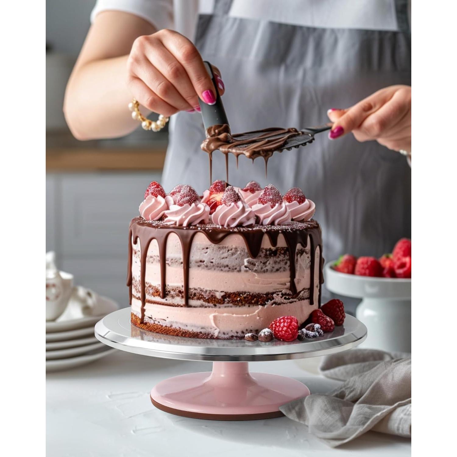 Juego de Decoración de Pasteles Kootek, Giratorio 30 cm