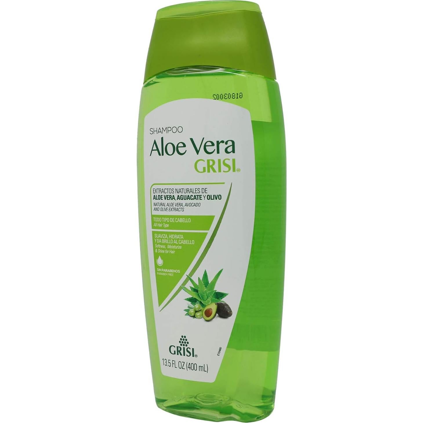 Champú Grisi Aloe Vera Hidratante 400 ml - Paquete de 2
