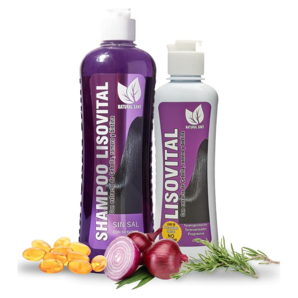 Liso Vital Duo Kit - Champú y Acondicionador Sin Enjuague 250ml