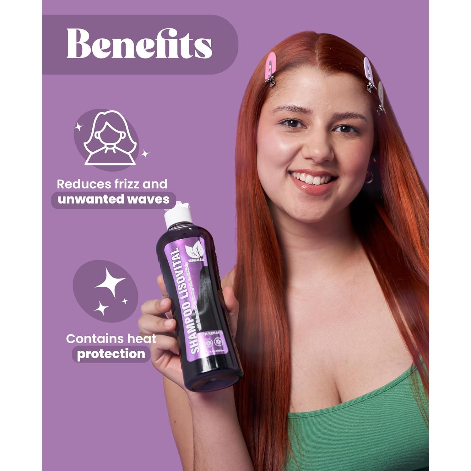 Liso Vital Duo Kit - Champú y Acondicionador Sin Enjuague 250ml