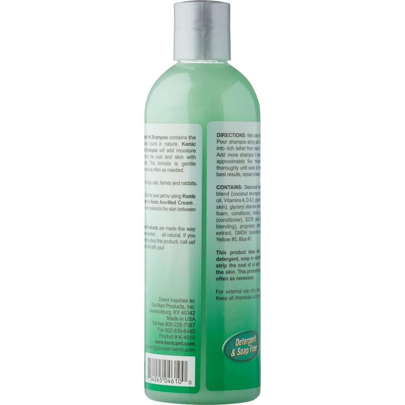 Champú para mascotas Kenic Avo-Med 2 en 1, 0.57 kg