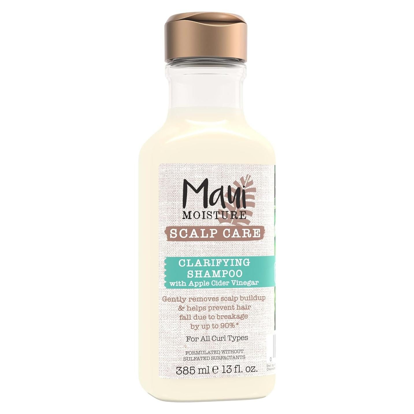 Champú Aclarador Maui Moisture 384 ml - Cabello Rizado con Vinagre de Sidra de Manzana