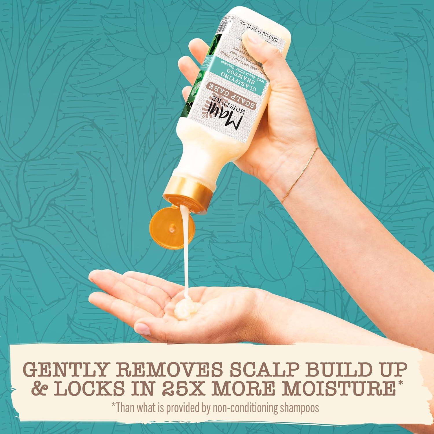 Champú Aclarador Maui Moisture 384 ml - Cabello Rizado con Vinagre de Sidra de Manzana