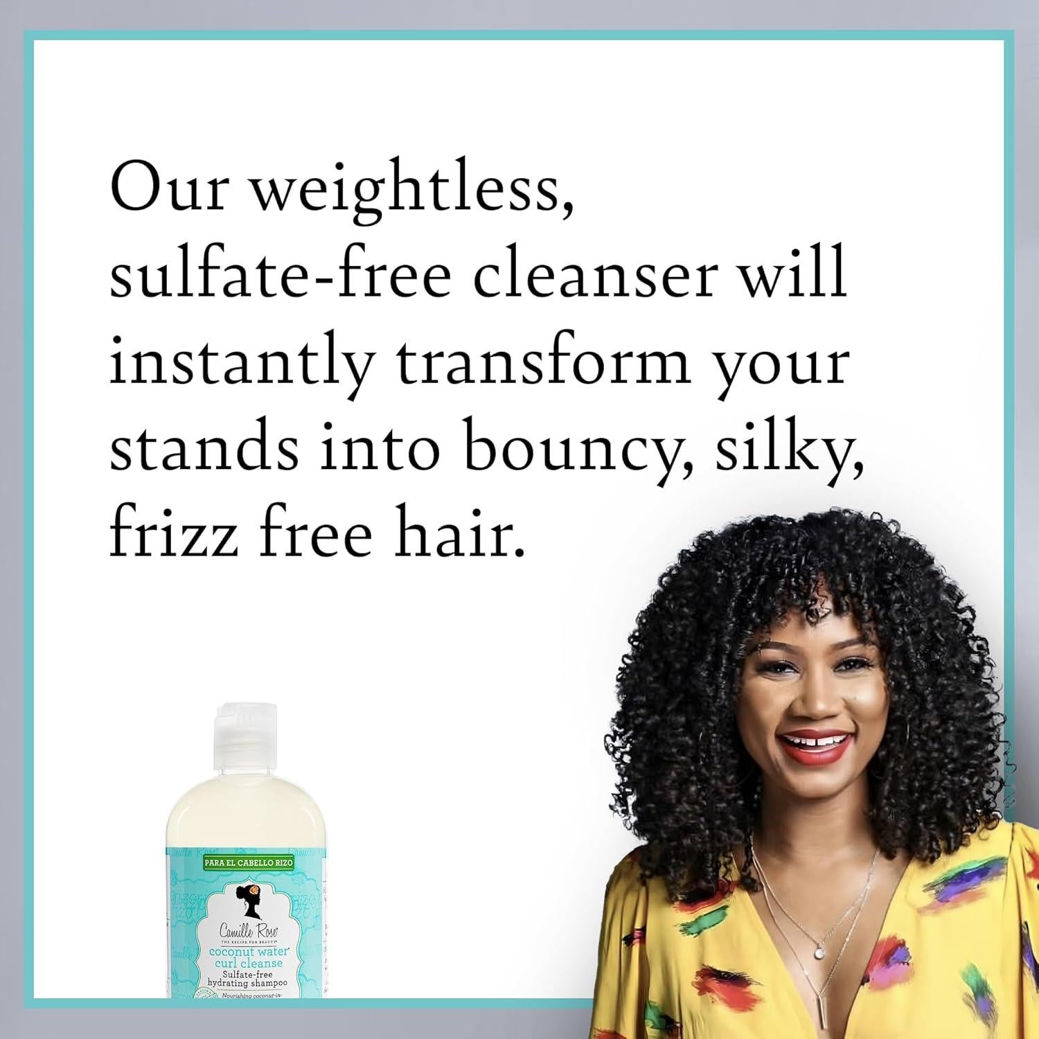 Champú Hidratante Camille Rose con Agua de Coco 340 ml