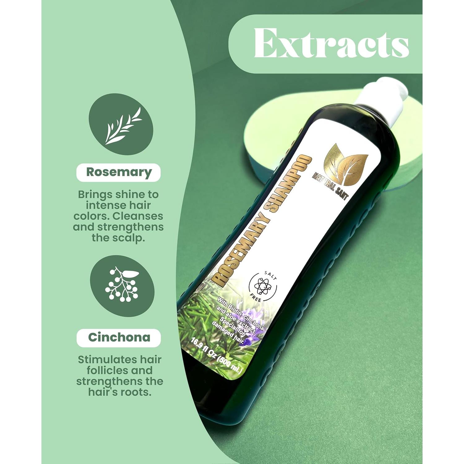 Conjunto Champú y Acondicionador Naturalsant 473 ml - Hidratación y Crecimiento Cabello