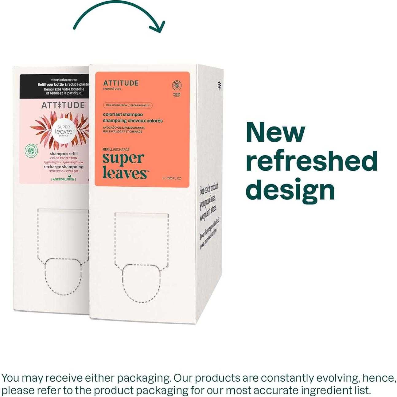 Champú Colorlast ATTITUDE 1995 ml Vegano para Cabello Tratado