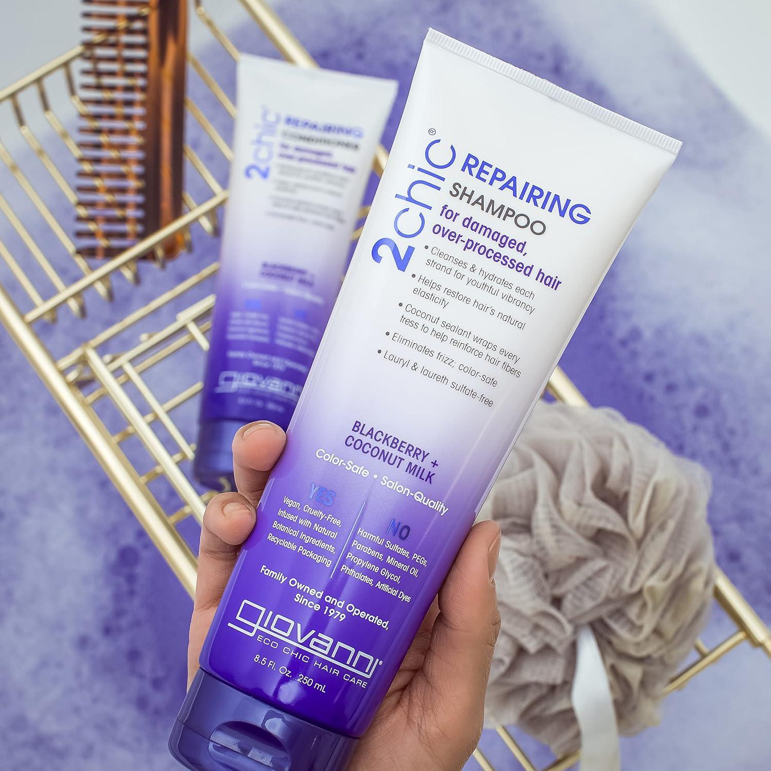 Champú Ultra-Reparador GIOVANNI 2chic 240g - Cabello Dañado