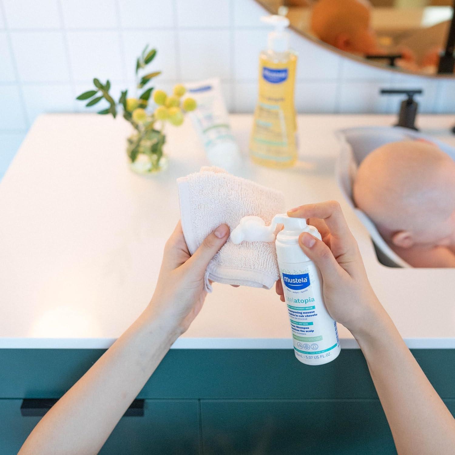 Champú Espumoso Mustela Stelatopia 150ml para Eccema Bebés