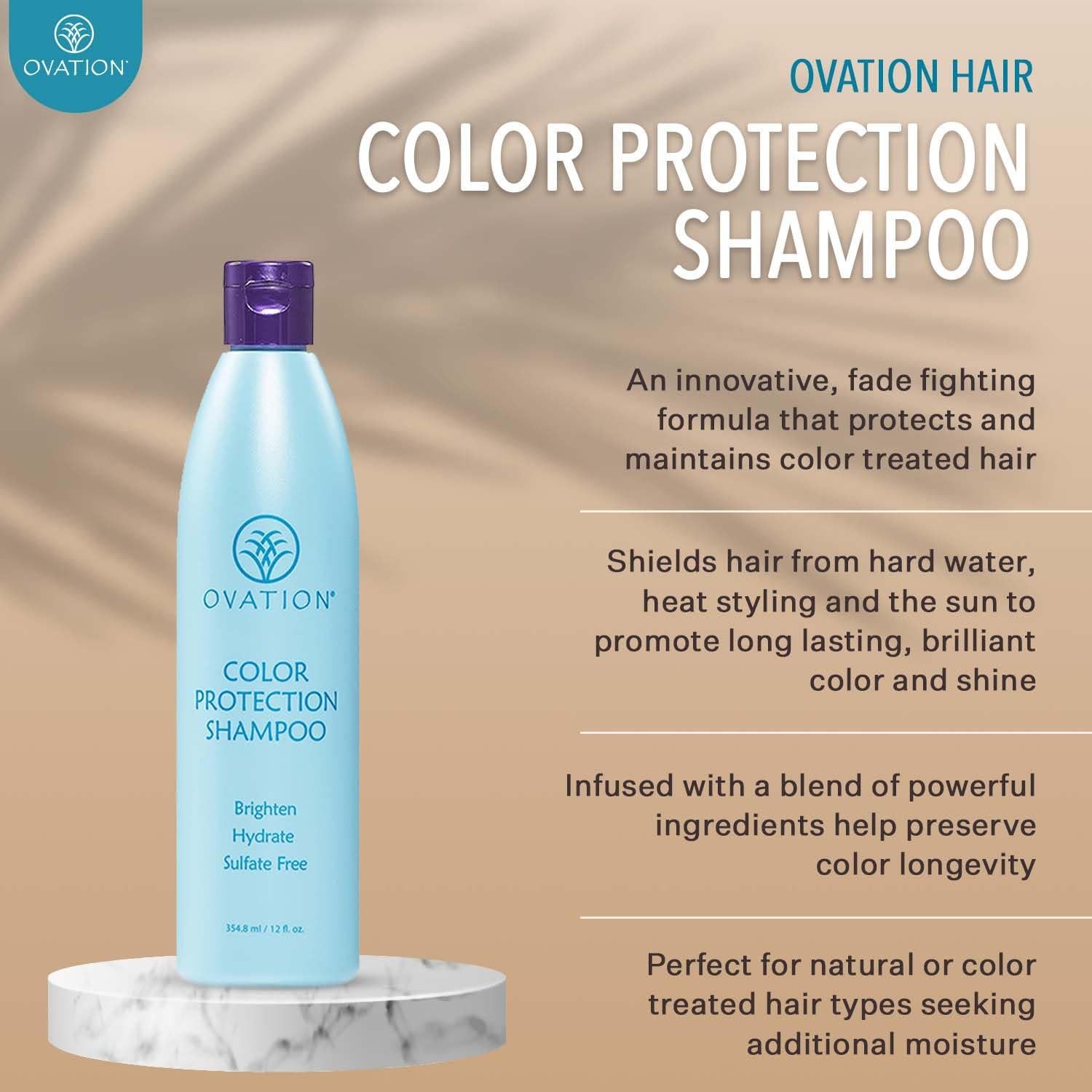 Champú de Protección del Color Ovation - 340 g - Hidrata y Aclara