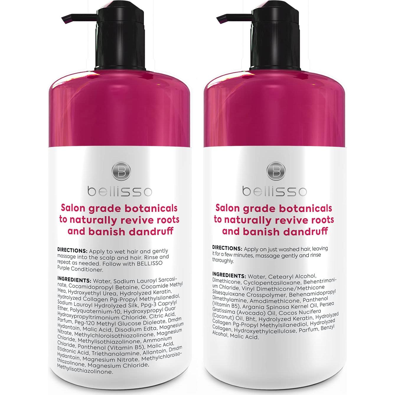 Champú y Acondicionador Bellisso Vinagre de Sidra 450ml - Sin Sulfatos