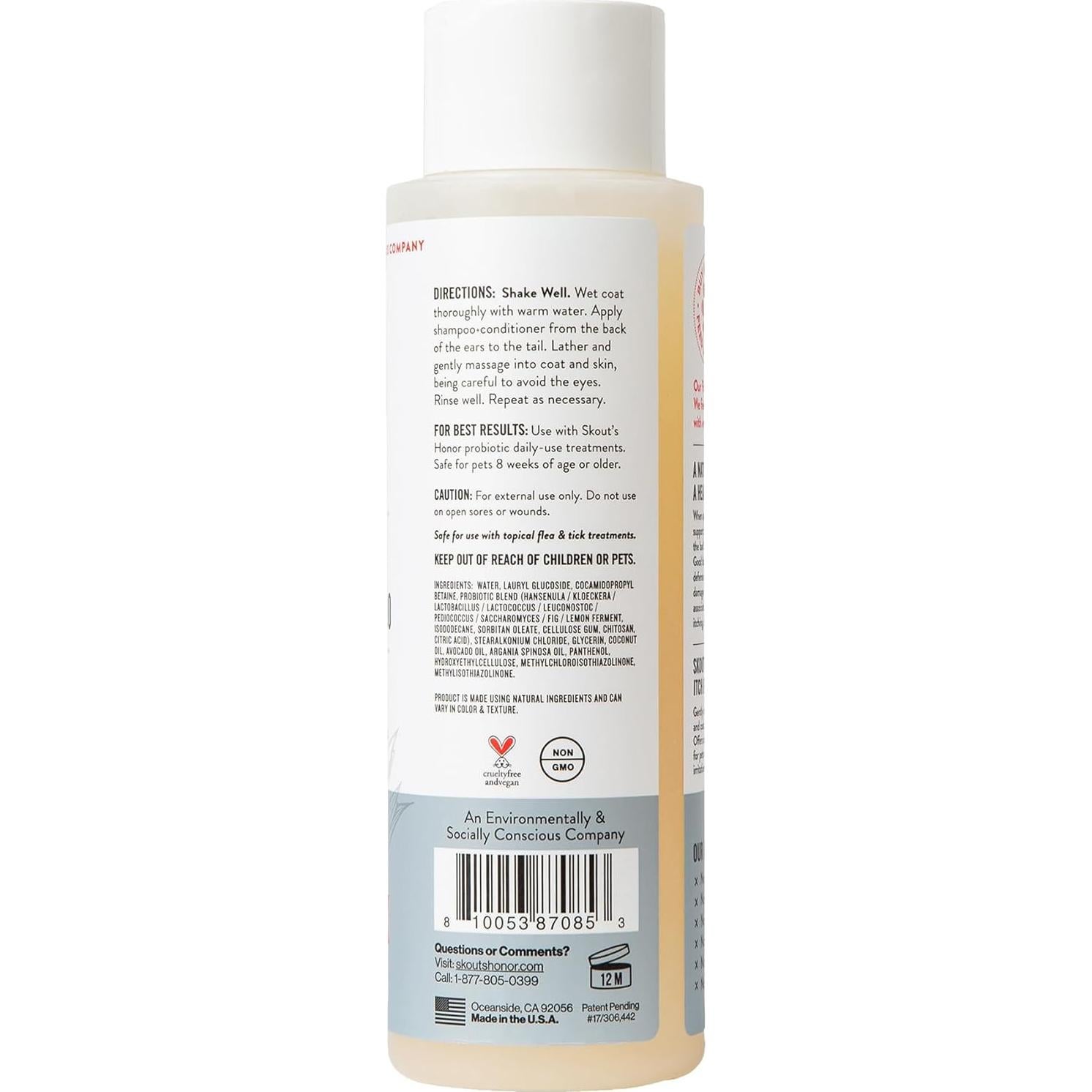 Champú para Mascotas Skout's Honor Alivio Picor 473 ml