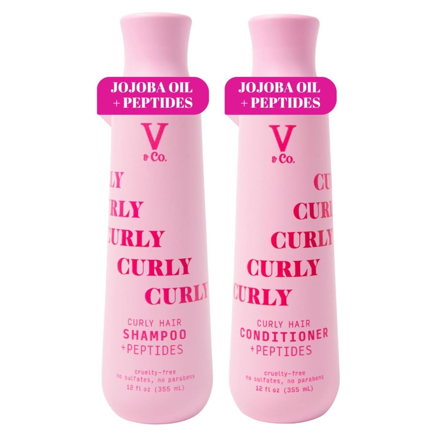 Dúo Champú y Acondicionador V&Co. Beauty para Cabello Rizado 680g