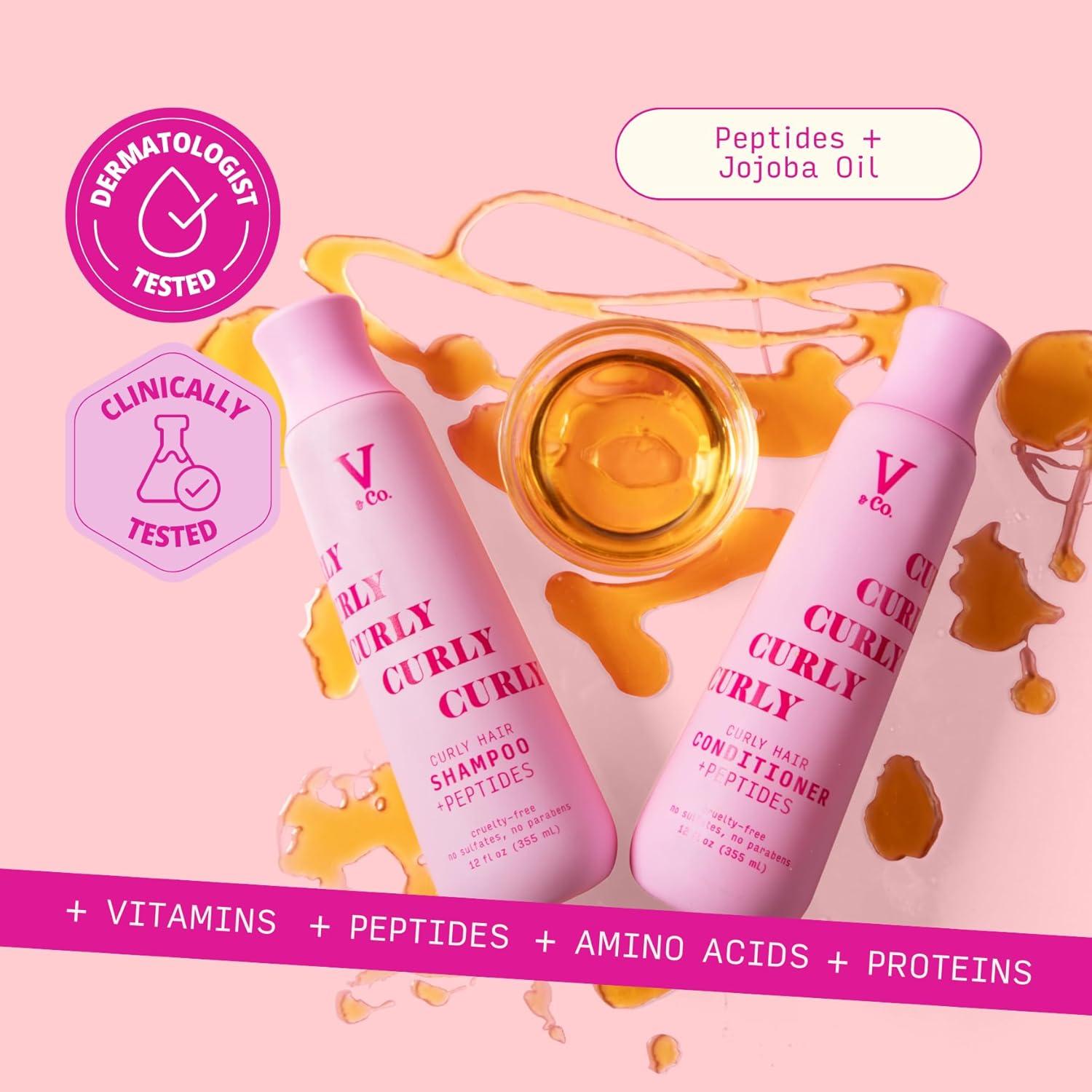 Dúo Champú y Acondicionador V&Co. Beauty para Cabello Rizado 680g