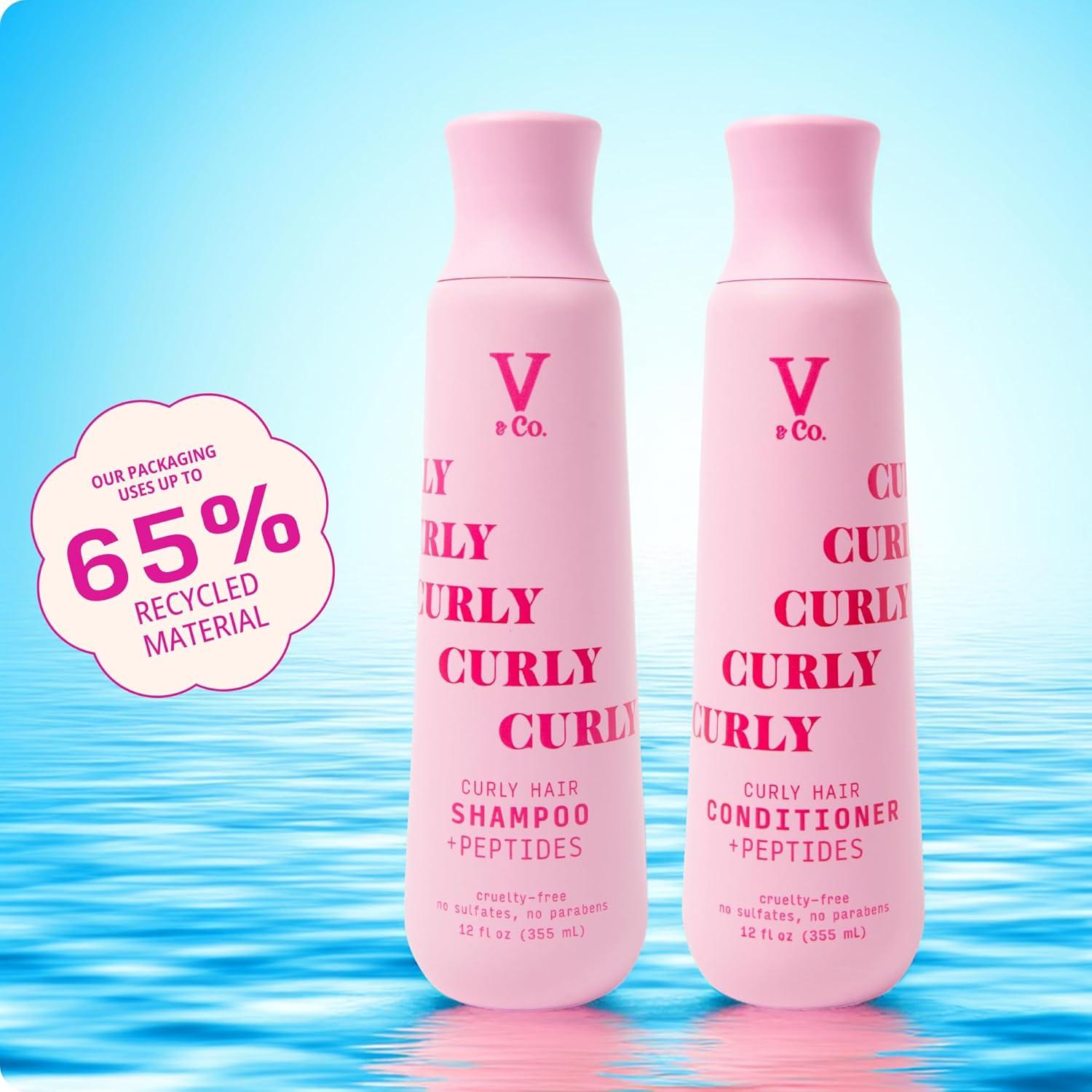 Dúo Champú y Acondicionador V&Co. Beauty para Cabello Rizado 680g