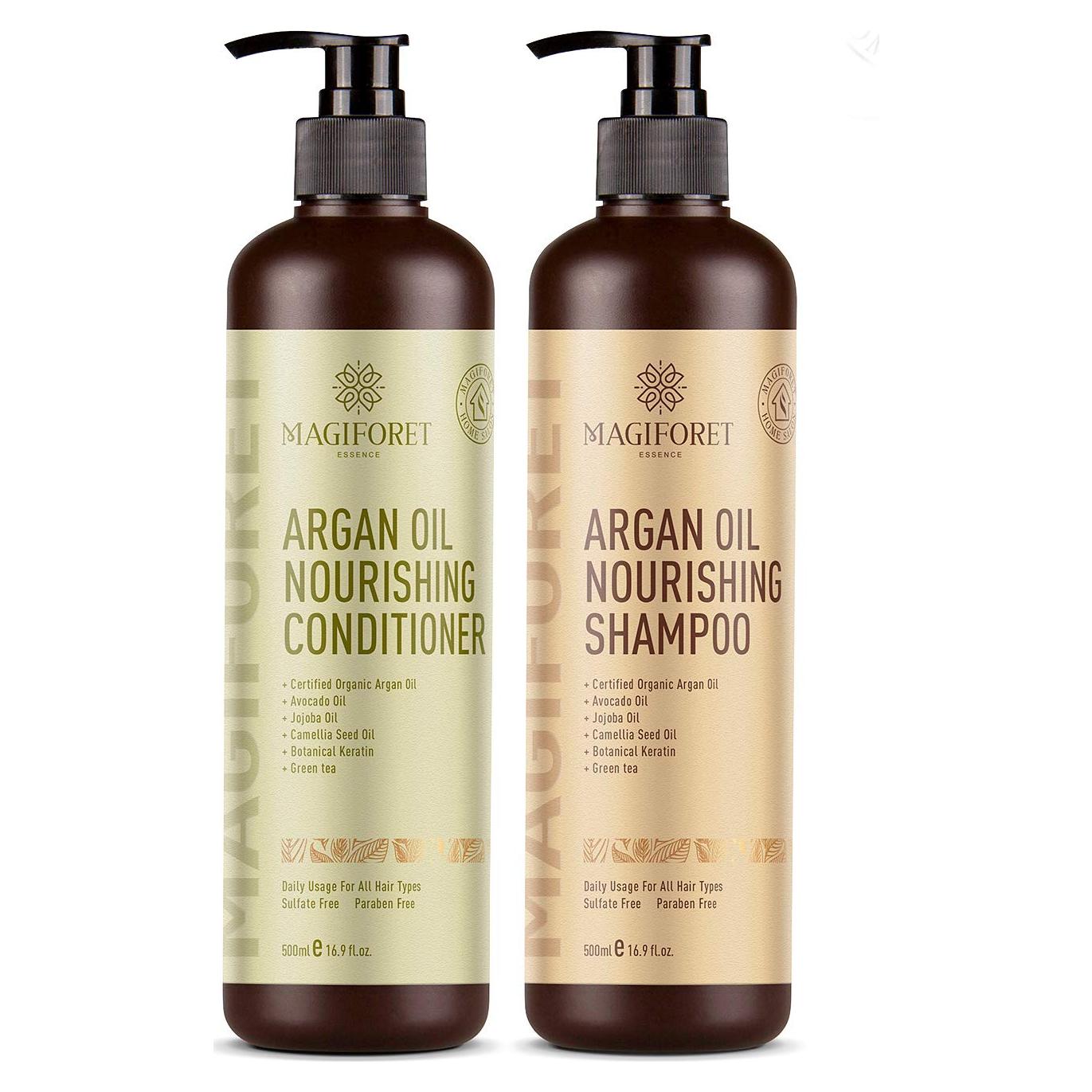 Juego de Champú y Acondicionador Orgánico MagiForet 2 x 500 ml