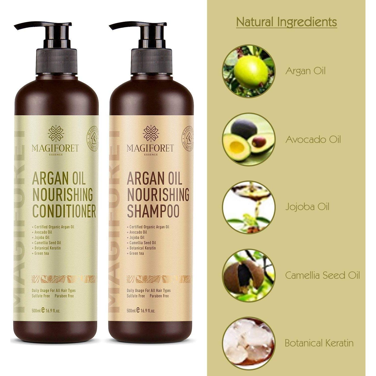 Juego de Champú y Acondicionador Orgánico MagiForet 2 x 500 ml