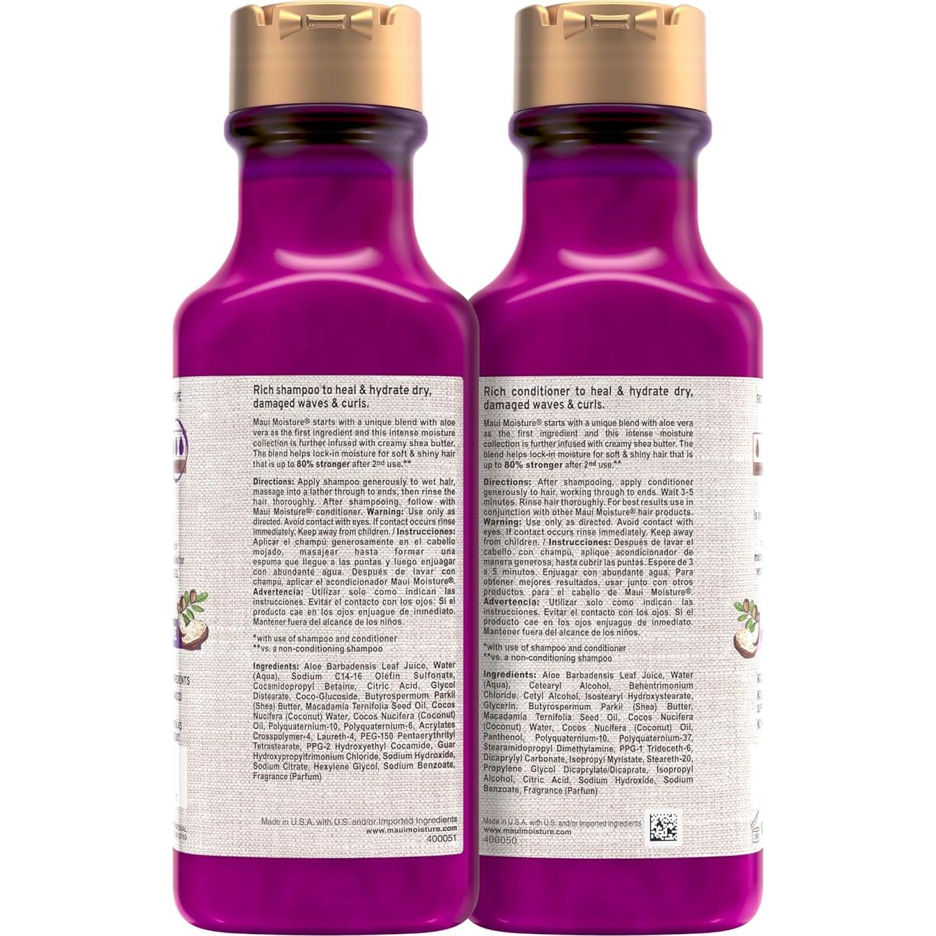 Champú y Acondicionador Maui Moisture 384 ml Hidratante Rizos