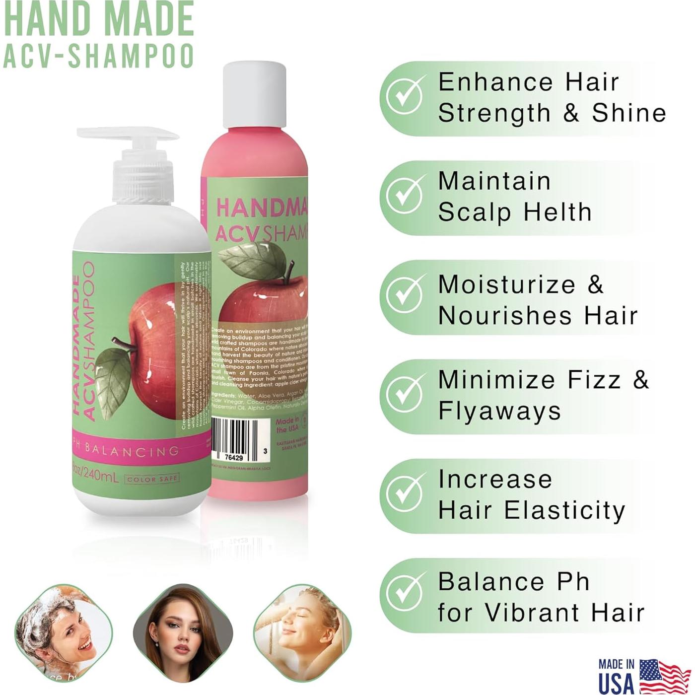 Champú Clarificante Hecho a Mano Rasttafari 355ml - Sin Sulfatos