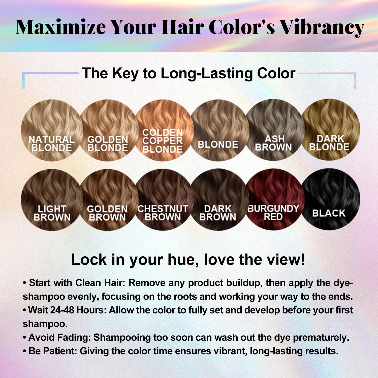 Champú Vegano para Teñir Cabello Joyful Young 400ml - Marrón Oscuro