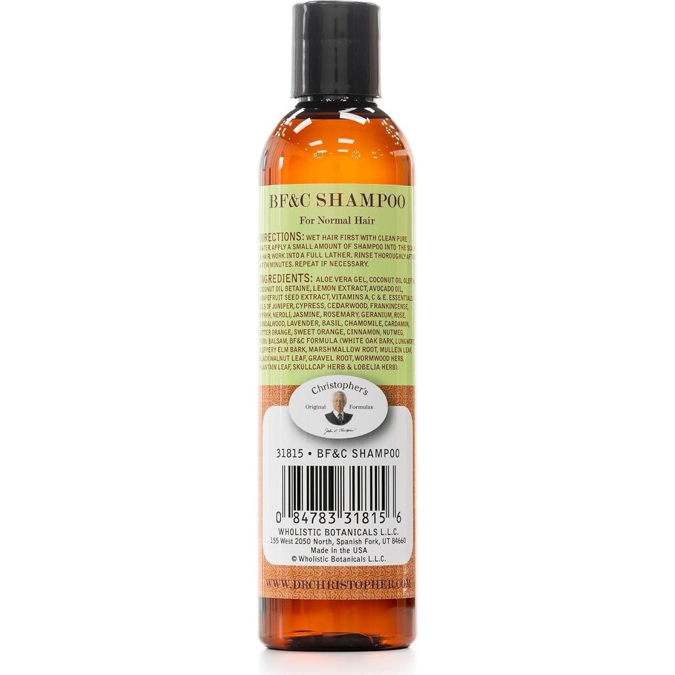 Champú Orgánico BF&C Original Christopher 249.5g Sin Sulfatos