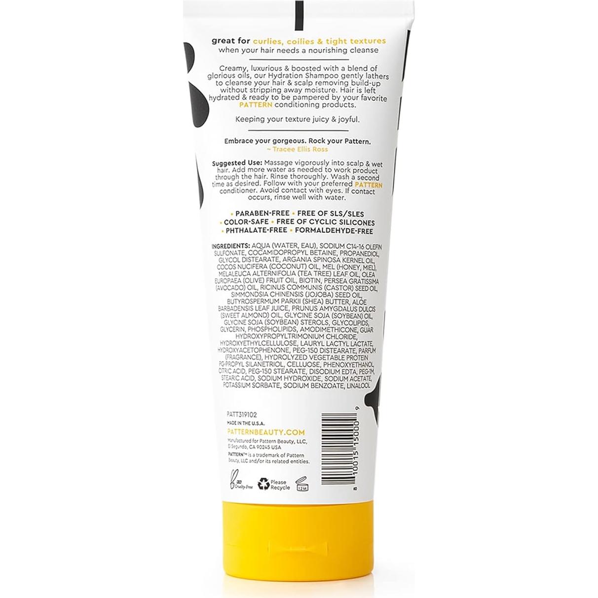 Champú Hidratante PATTERN Beauty 289.6 ml con Miel y Biotina