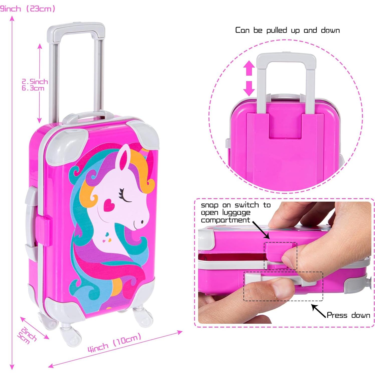 Conjunto Ropa y Accesorios para Muñecas 18" Ebuddy Unicornio