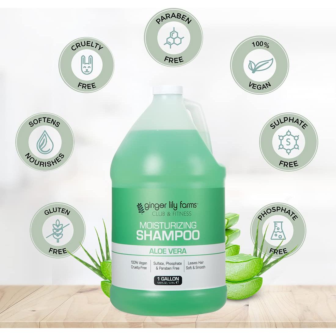 Champú Hidratante Ginger Lily Farms 3.785 L Aloe Vera Vegano