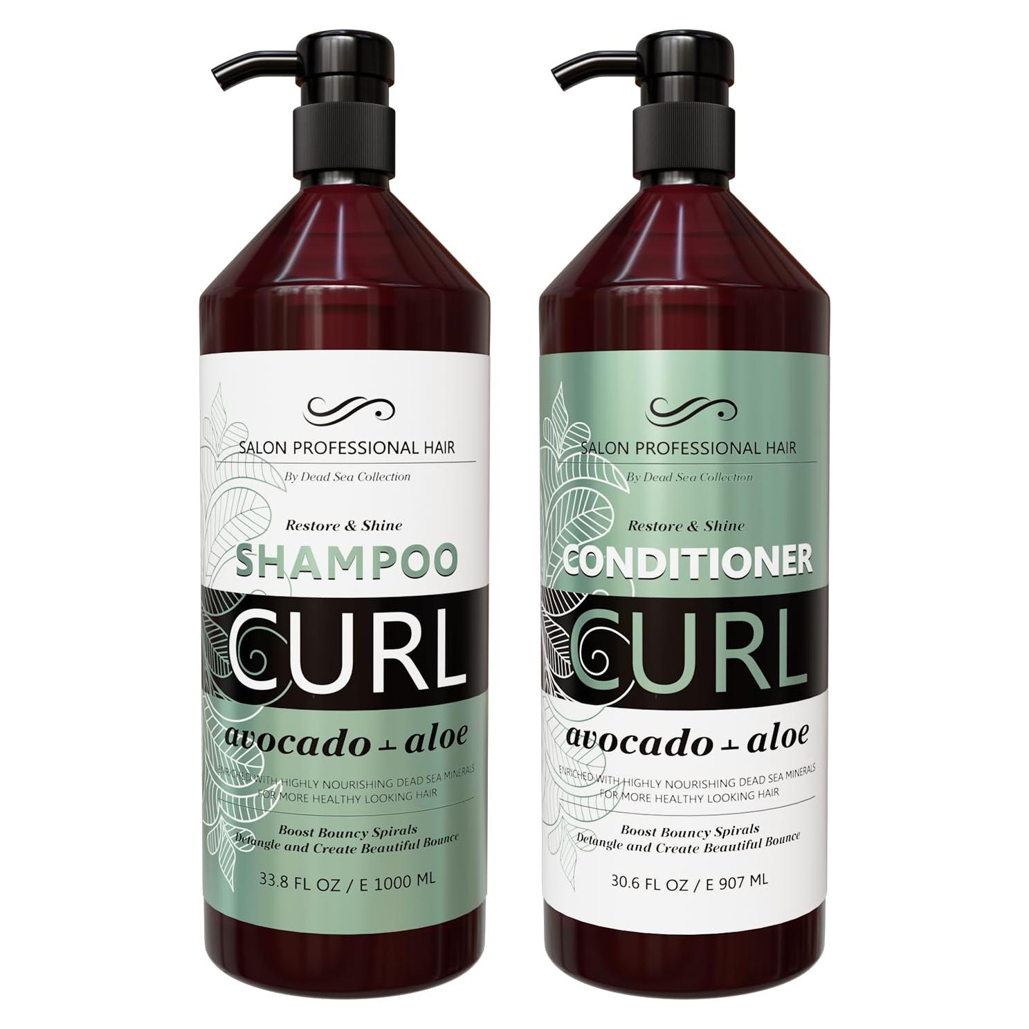 Set Champú y Acondicionador Crystalline 1000 ml y 905 ml - Aguacate y Aloe