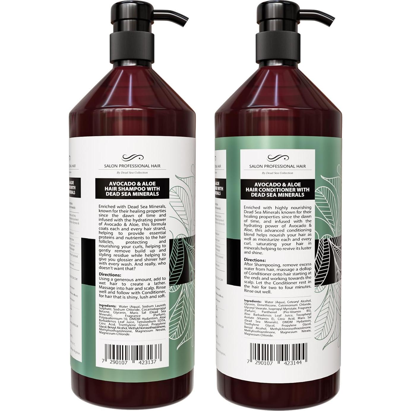 Set Champú y Acondicionador Crystalline 1000 ml y 905 ml - Aguacate y Aloe