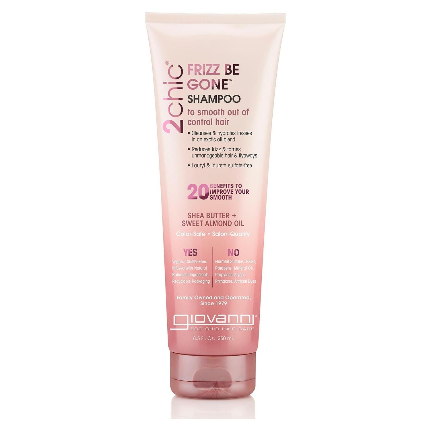 Champú Giovanni 2chic Frizz Be Gone 240 ml - Anti Frizz Natural