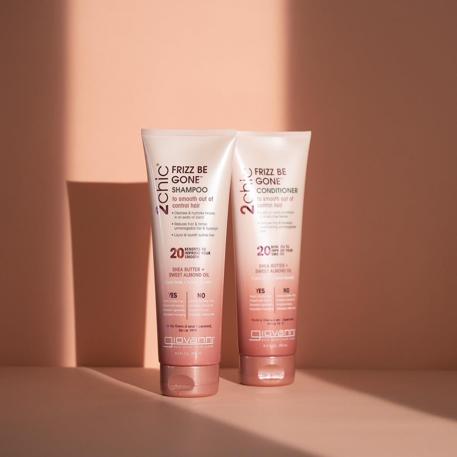 Champú Giovanni 2chic Frizz Be Gone 240 ml - Anti Frizz Natural